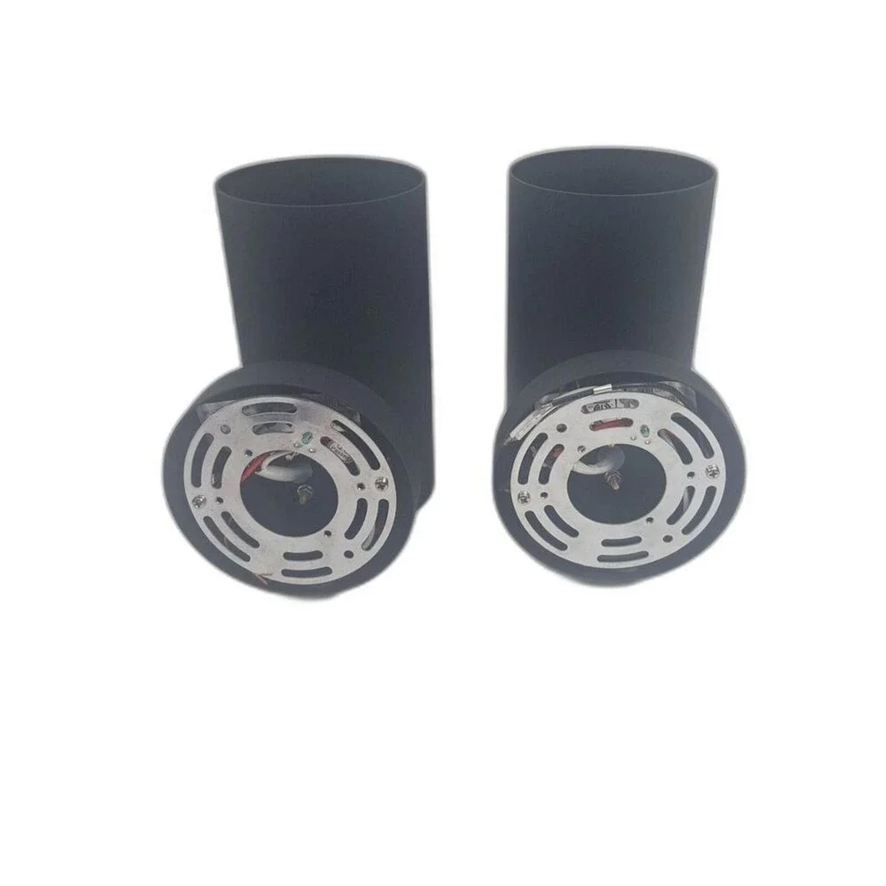 Ken & Ricky 2 Pack Outdoor Wall Light Fixture Matte Black Cylinder Sconce KR3309